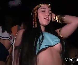 Lusty VIP girls flashing sexy tits and butts