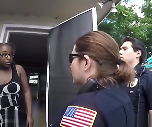 Black Dude Pounding Two Busty Cops