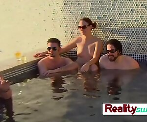 Pool party at the red room with mature swingers and girls with big tits for a massive orgy. Join us. - Big Red