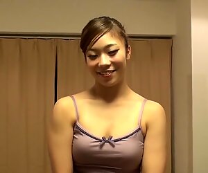 Japanese darling moans while being fucked by her older husband