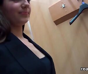 Luscious czech chick gets teased in the hypermarket and nailed in pov