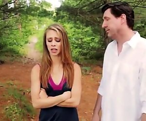 stepFather & stepDaughter sneak away from family picnic to fuck