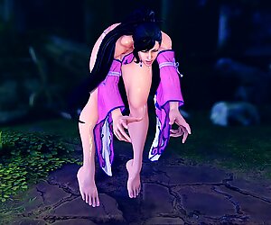 Chun-li get oil up and wiggles in high fps ryona video (일본인 voice, usfiv)