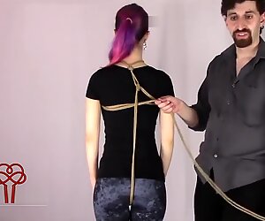 Japanese bondage harness tutorial